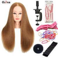 Mannequin Head Training Head For Braid Hairdressing 100% High Temperature Fiber Female Mannequin Training Doll Head