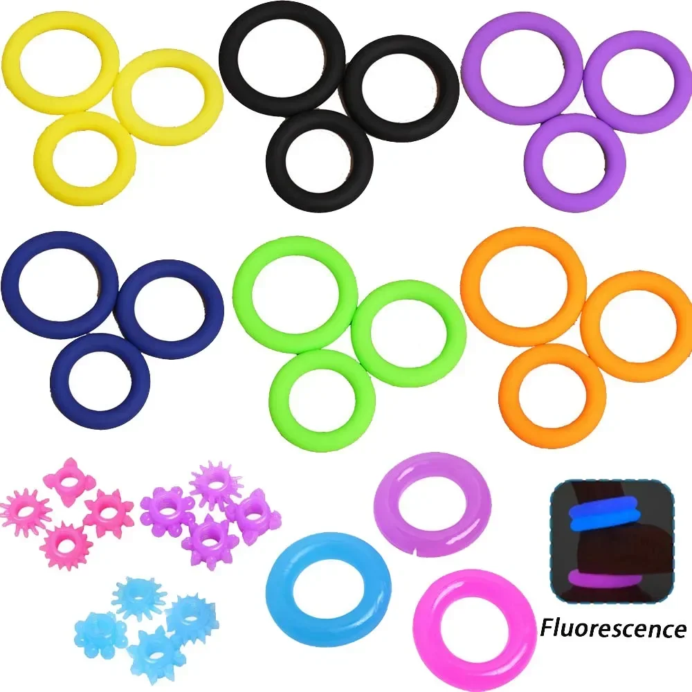 부드러운 실리콘 페니스 수탉 반지 지연 사정 공 음낭 들것 조정 가능한 정액 슬리브 반지 남성용 SM 속박 섹스 토이