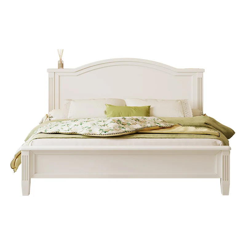 

Modern, simple, big, master bedroom, 1.8 meters, double bed, solid wood box.