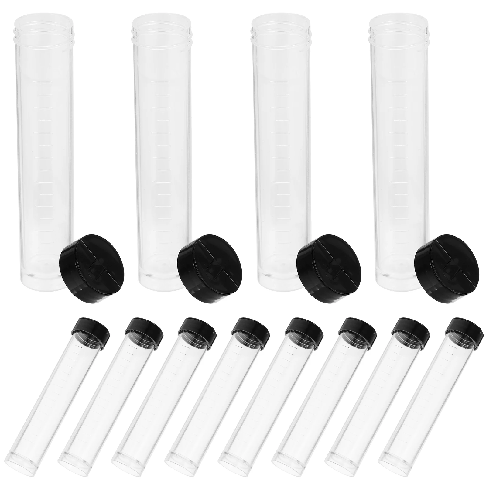 

12 Pcs Sewing Kit Test Tube Syringe Sealing Bottle Travel Tubes Plastic Sampling Vial