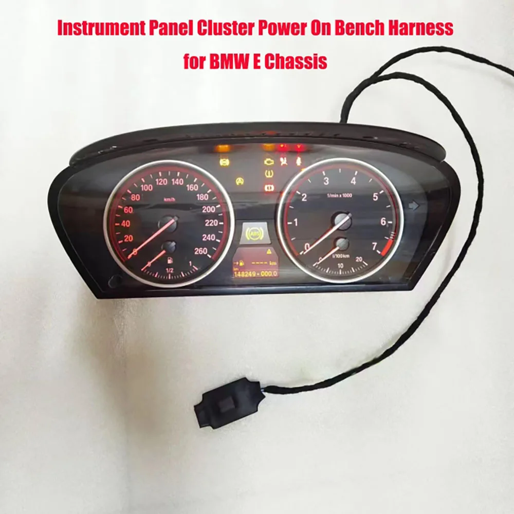 ECUTOOL Car Instrument Panel Cluster Power On Startup Test Bench Harness for BMW E-Chassis