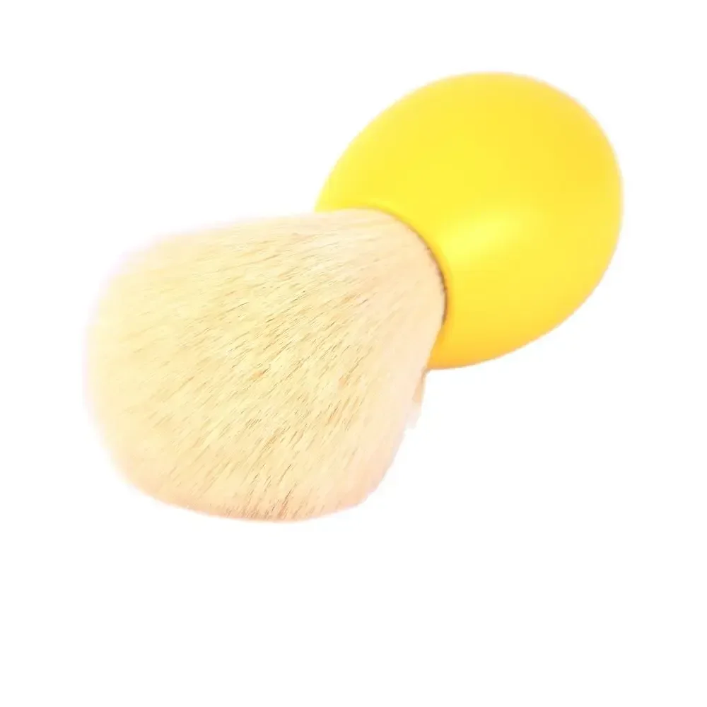 YAQI-Pinceau à raser lapin en cachemire pour homme, outil de rasage avec nœud, version jaune, jour de Pâques