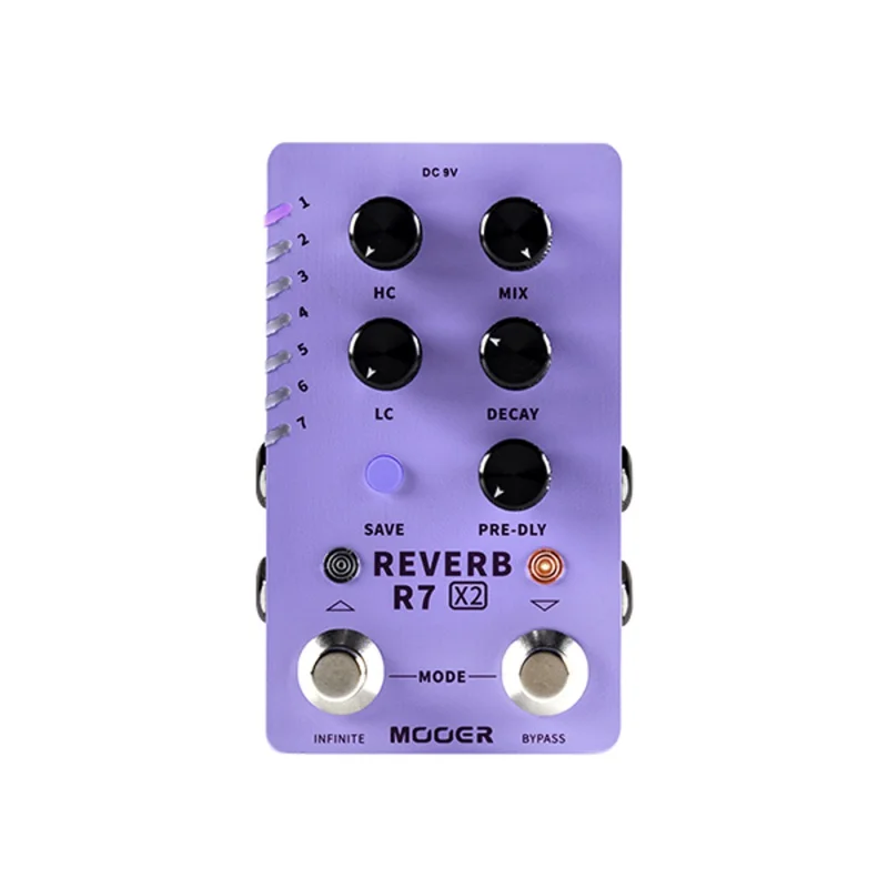 

MOOER R7 X2 Reverb Pedal 14 Stereo Reverb Effects Atmosphere,D7 X2 Digital Delay,E7 Synth Pedal,GTR Pedal,A7 Reverb Pedal