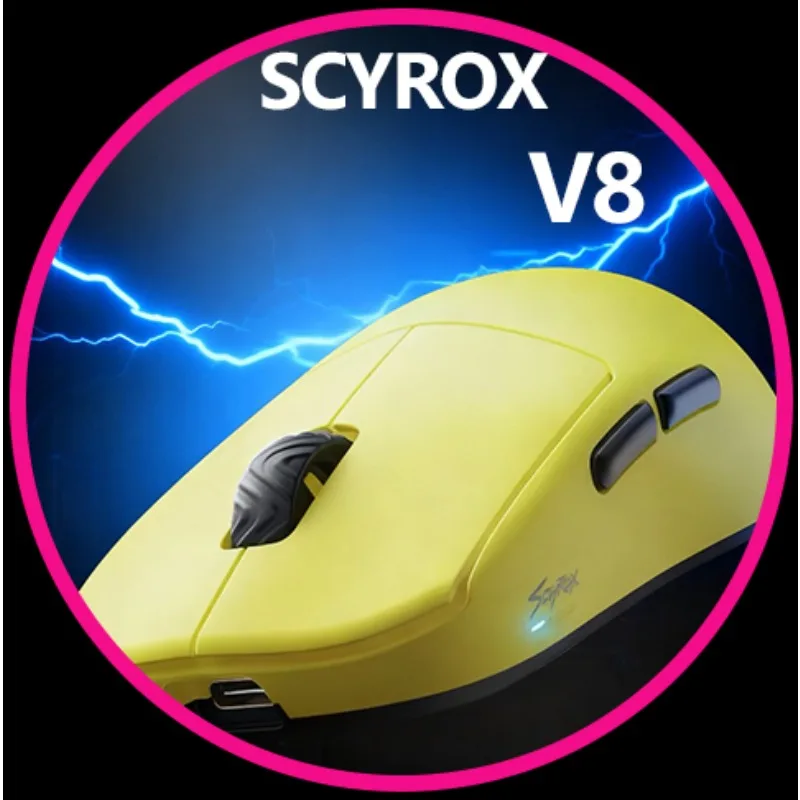 Scyrox V8 ماوس لاسلكي خفيف الوزن 36 جرام 8K PAW3950 ملمس مريح ماوس ألعاب رياضي إلكتروني مخصص ملحقات ألعاب الكمبيوتر هدايا