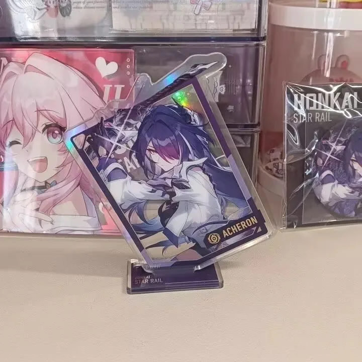 

Self-made self-made "Robin,Netherworld" slanted acrylic desktop display sign with same style"Honkai:Star Rail" game peripheral