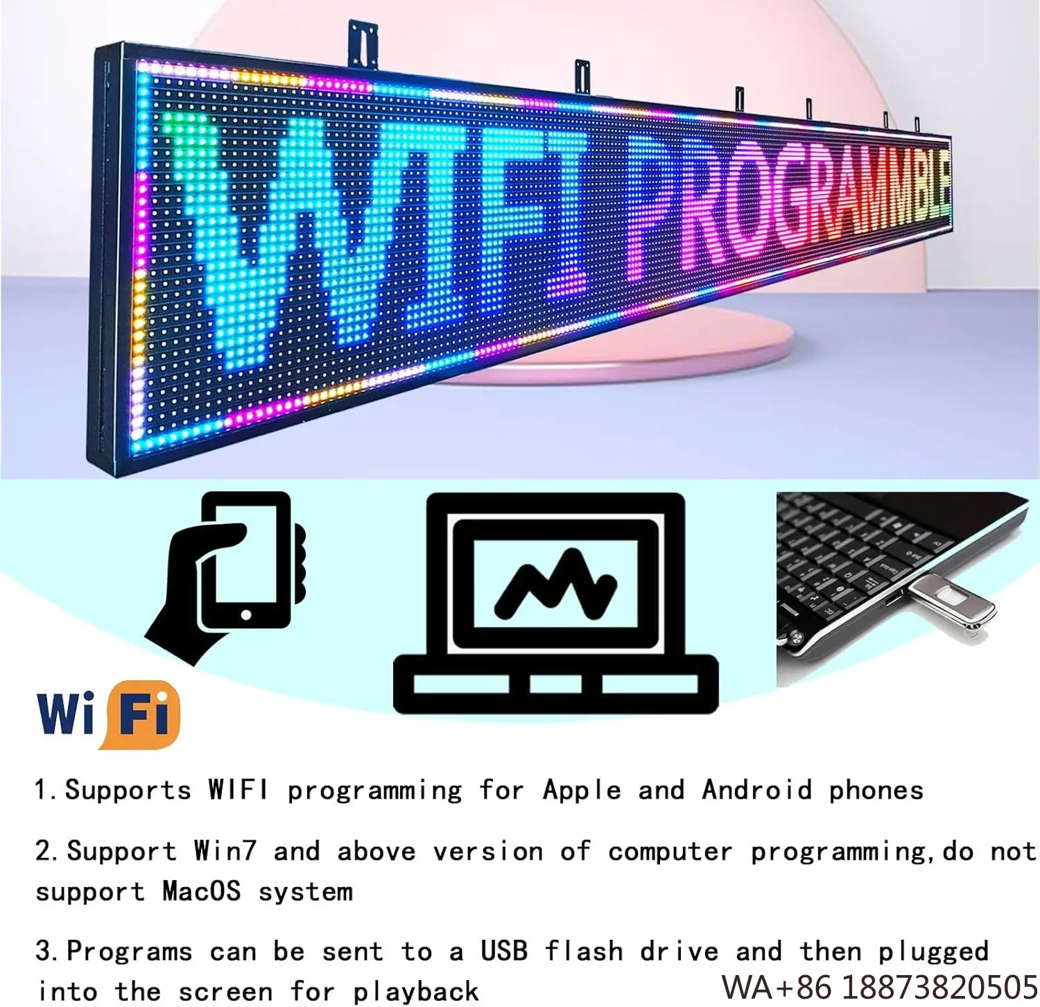 Anpassbarer LED-Werbebildschirm mit Scroll-Untertiteln, P10 LED-Streifensieb für den Außenbereich