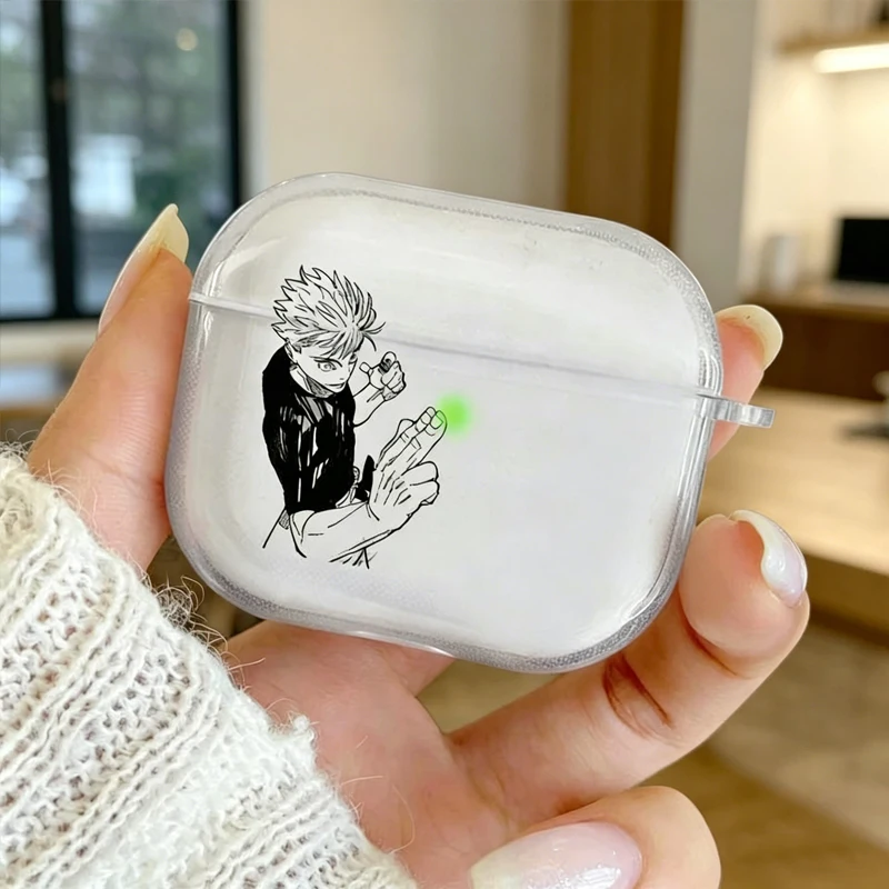 Japan Anime Comic Spell Man Earphone Case for Airpods Pro 4 3 Pro2 Earphone Cover For Airpods 2 3 4 Shockproof Protection Case