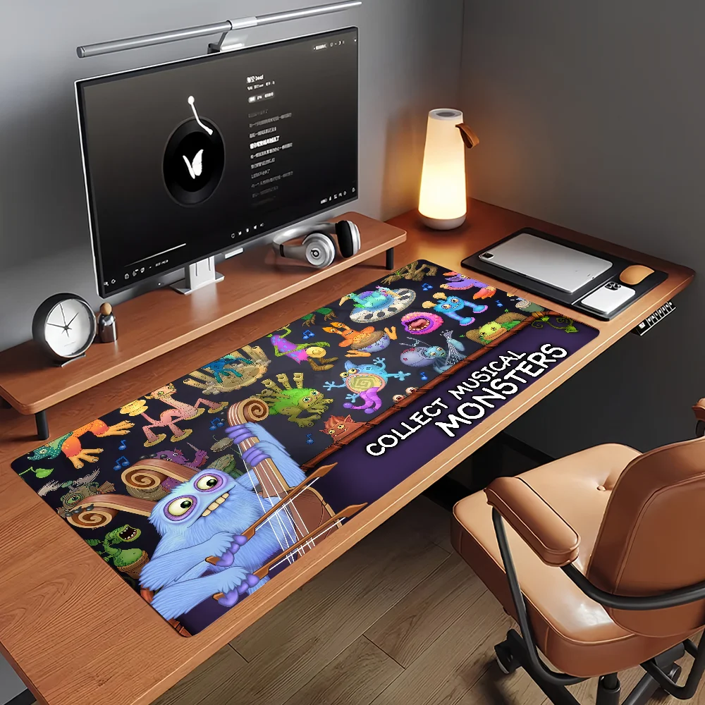 Game My Singing M-Monsters  Mouse Pad Non-slip Rubber Computer Mat Gamer Balance Decoracion Deskmat Laptop Office Large