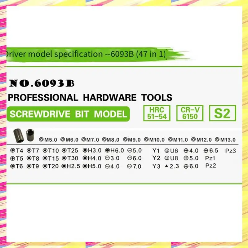 

ABJJ 47-In-1 Combination Set Screwdriver Set Socket Screwdriver Head Disassembly Machine Household Tool Kit