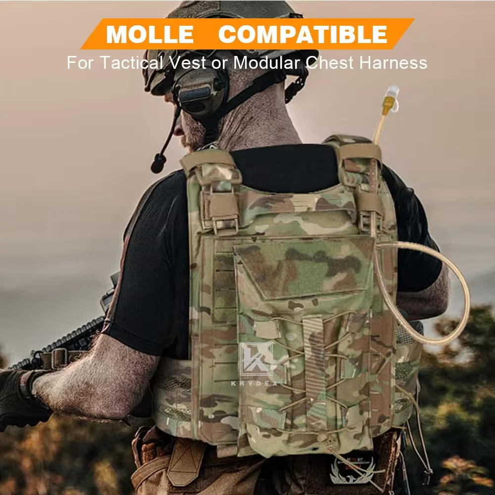 KRYDEX Portador de hidratación táctico MOLLE para caza y senderismo - imagen 2