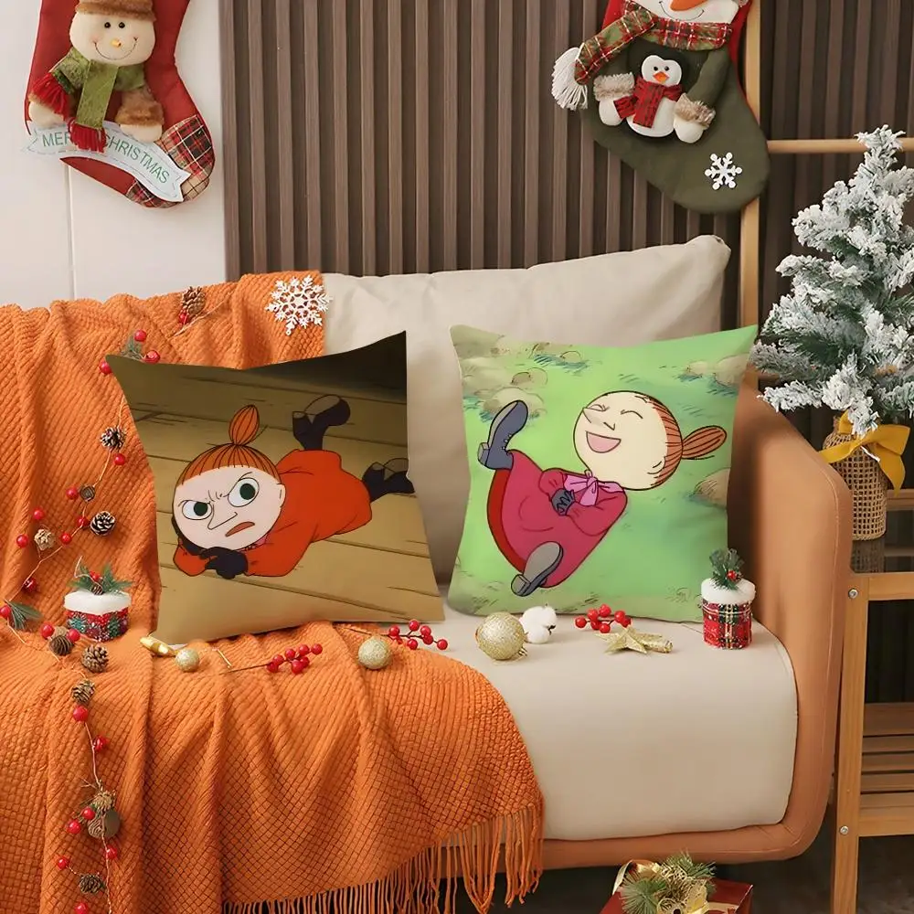 L-Little My ANIME Cushion Cover Short Plush Pillowcase Sofa Decorative Cushion Bed Pillow Gift Idea