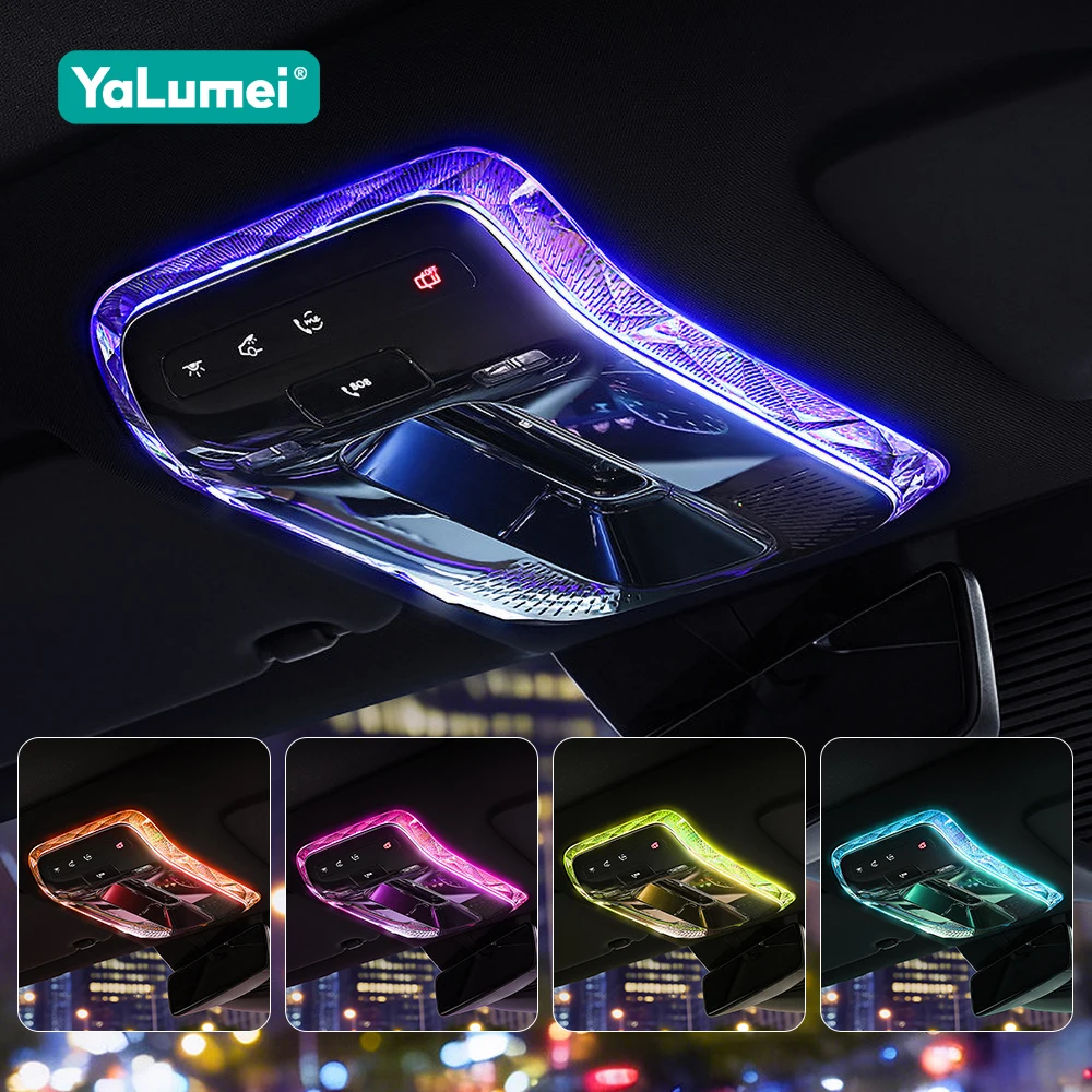 For Mercedes Benz C GLC E Class W206 X254 W214 W223 EQS EQE Crystal Reading Light Frame Trim Modification Car Accessories