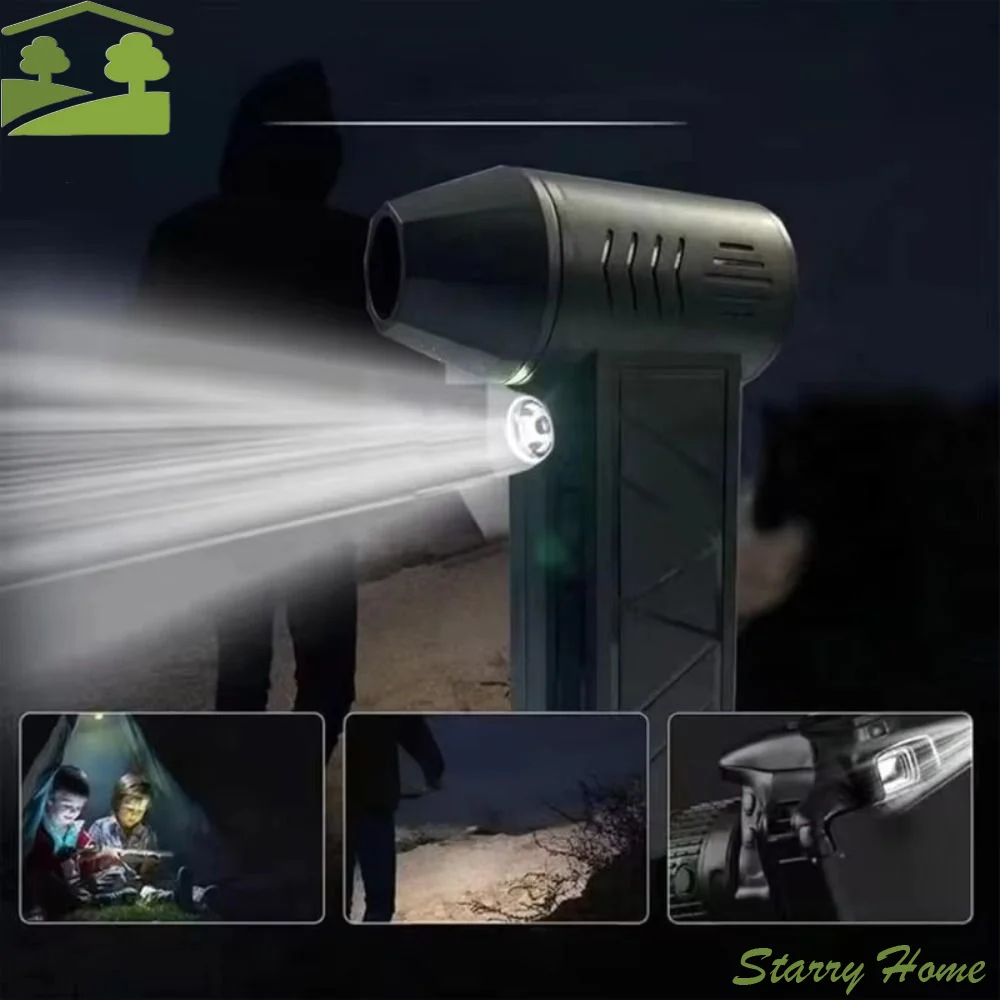 

Violent Fan 130000RPM Electric Air Duster Rechargeable 3 Gear Turbo Portable Power Fan High Speed Brushless Motor Turbo Fan Car
