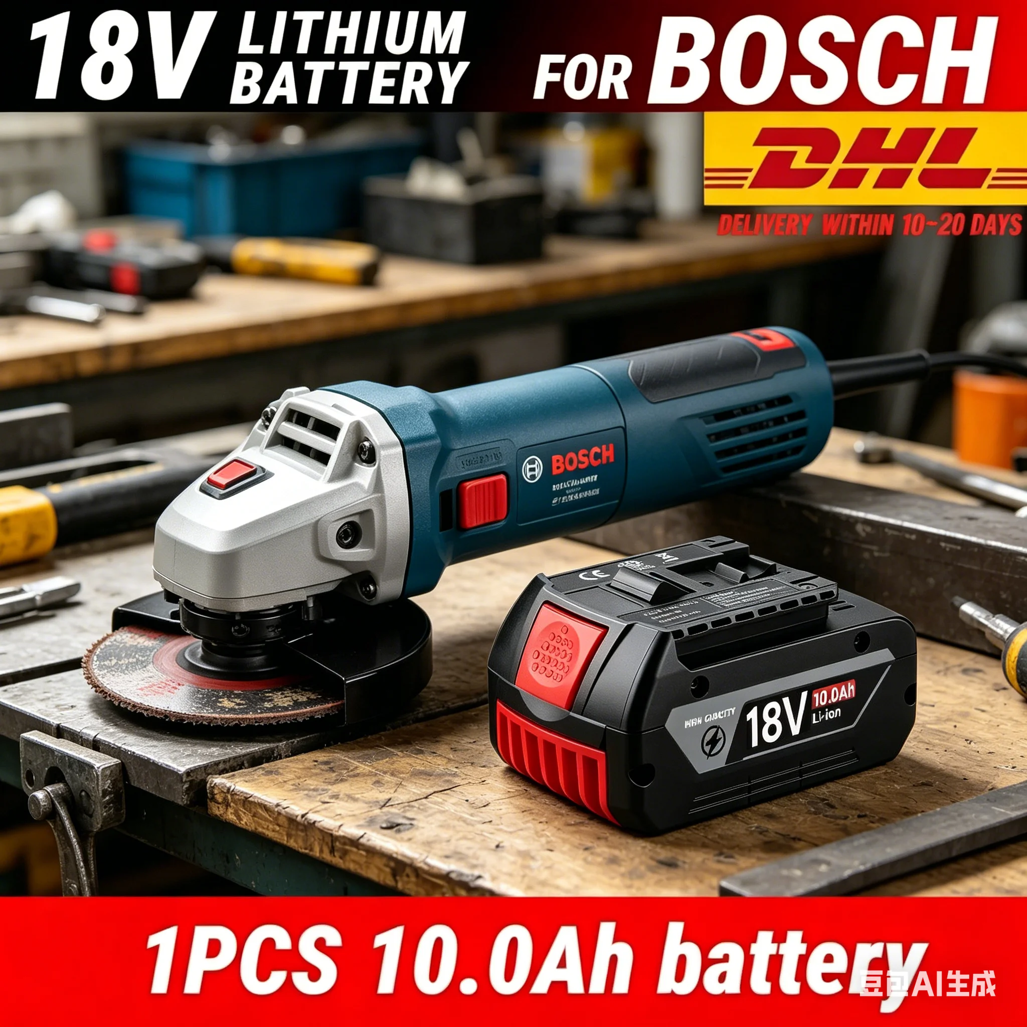 

DHL 100% 10000mAh for Bosch BAT618 Battery Professional GBA GBH GSR GSB BAT620 BAT609G BAT614 Electric Drill Replacement Battery