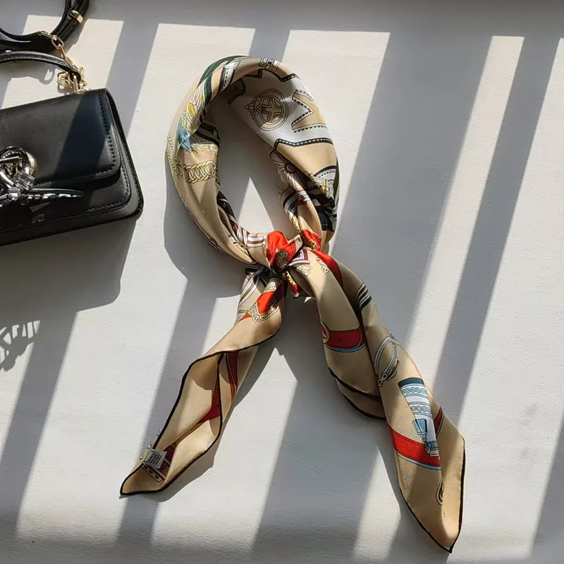 Large Square 100% Silk Scarf Shawl Fashion Prints Womens Spring Fashion Silk Neckerchief Necktie 35\