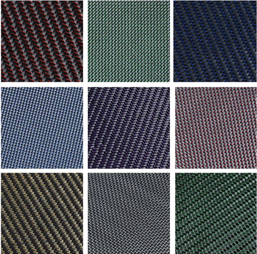 Carbon Aramid Fiber Hybrid Fabric Cloth Carbon Fiber Aramid Fiber Twill/Plain Weave/Aromatic Carbon/Filigree/Carbon Fiber Jacqua