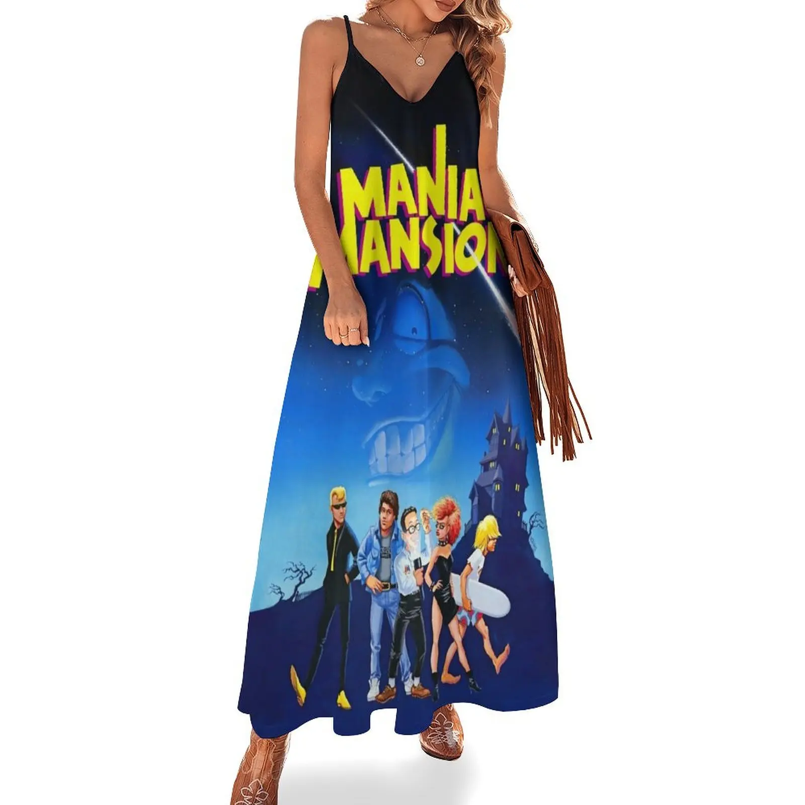 

Day of the Tentacle - Maniac Mansion (High Contrast) Sleeveless Dress Bride dresses dresses summer woman 2025