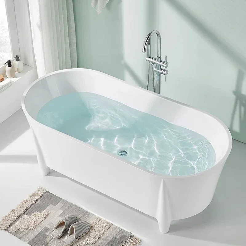 

35Acrylic princess bathtub 1.2--1.7 meters, one-piece foot household freestanding European bathtub