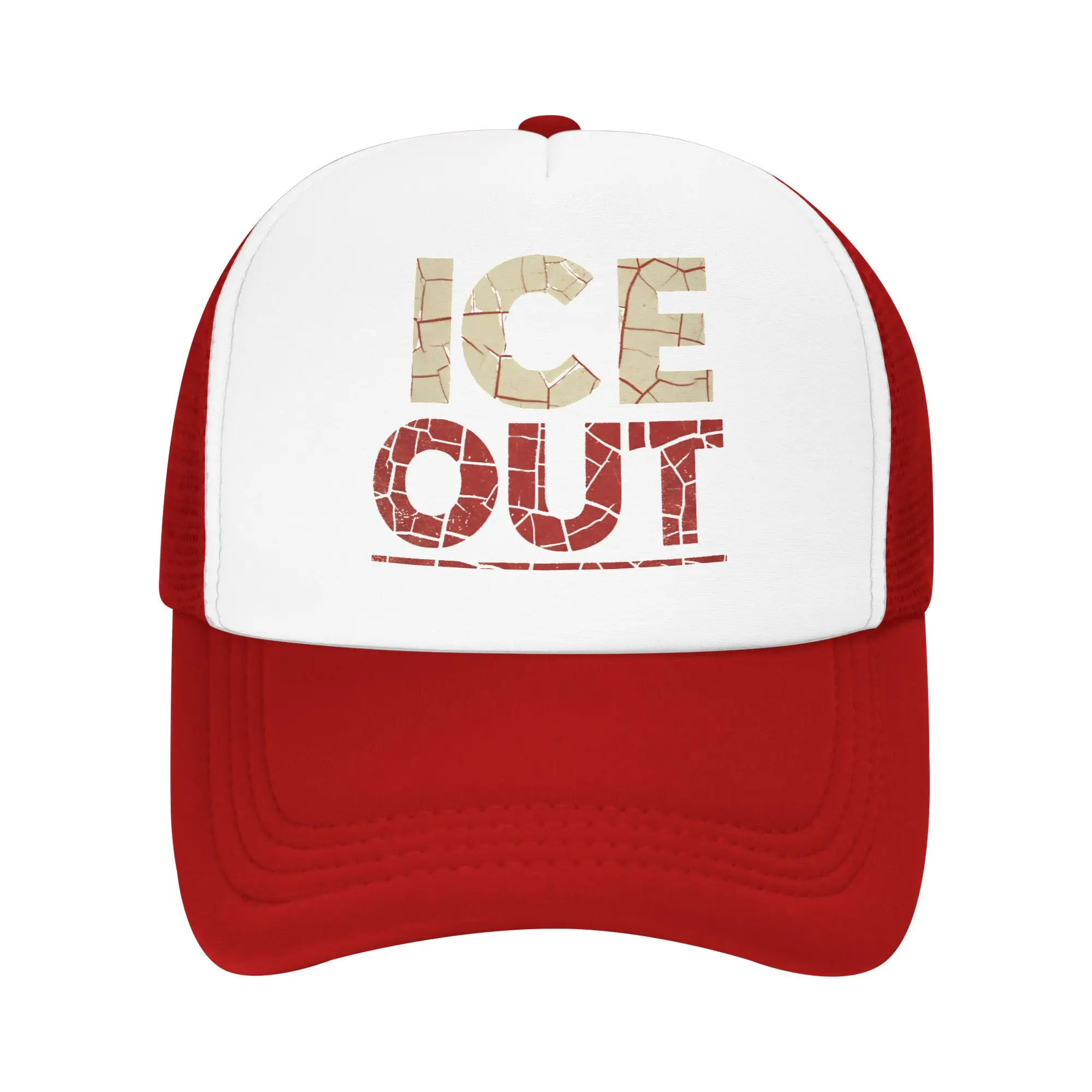 ice Out  Anti Ice Minneapolis Abolish Ice Mesh Trucker Hat Stylish  Unisex Breathable Mesh-back Baseball Cap Adjustbale