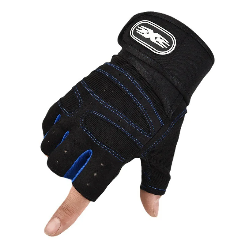 Fitness half-finger gloves universal protective non-slip wrist guards barbells cycling sports equipment training gloves