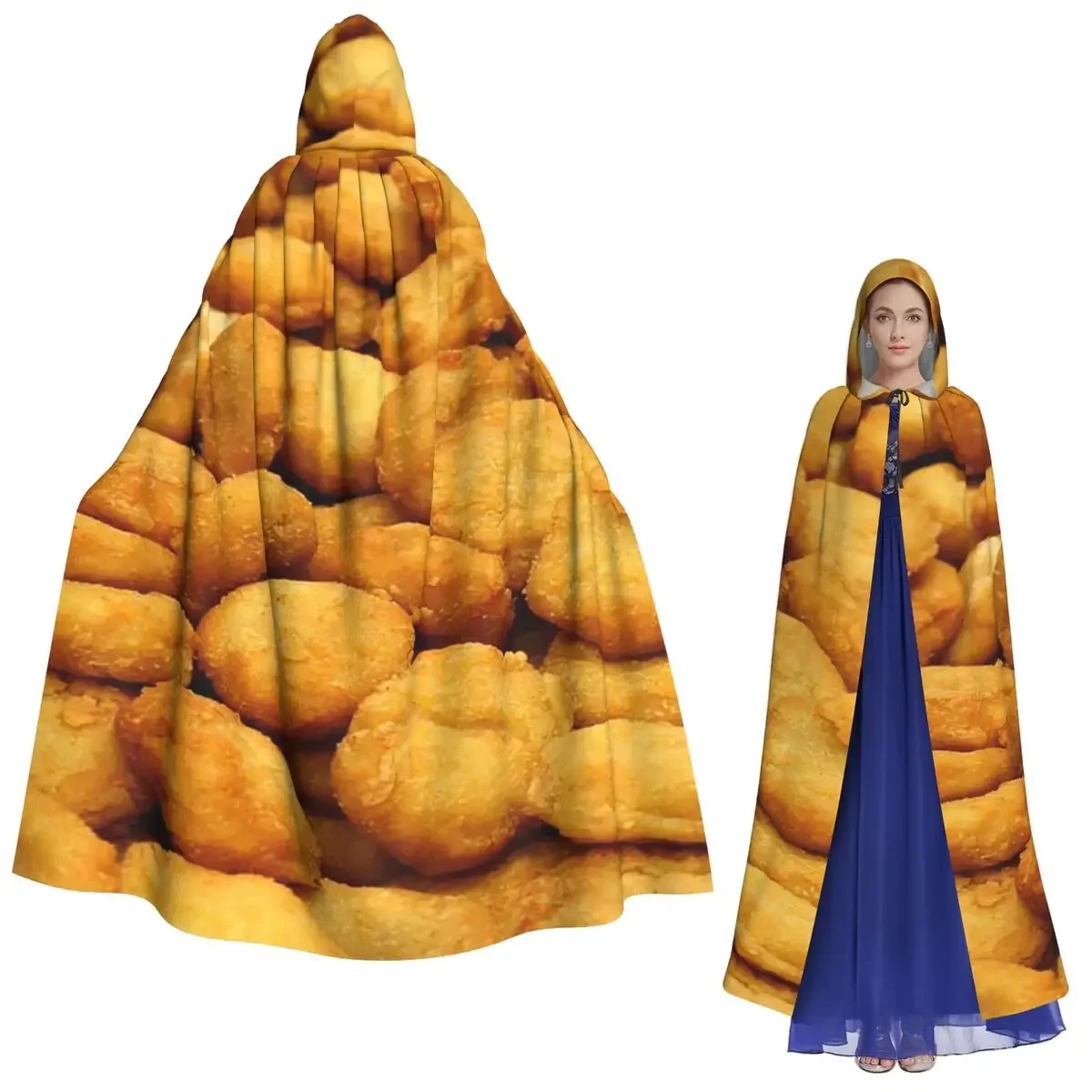 

Это мой человеческий костюм, я действительно куриный самородок, длинный плащ с капюшоном, ведьма, средневековый костюм, накидка для косплея, Хэллоуин, вампир