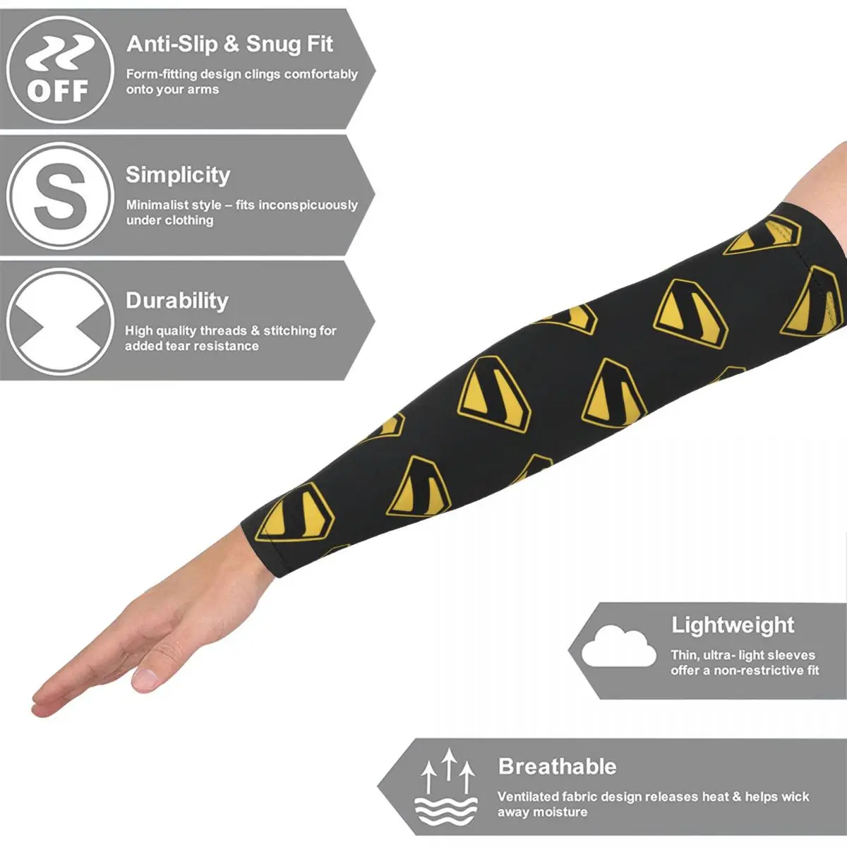 Рукава Супермена для мужчин и женщин, защита от солнца и ультрафиолета, татуировка, прикрытие для спорта, охлаждение, езда на велосипеде