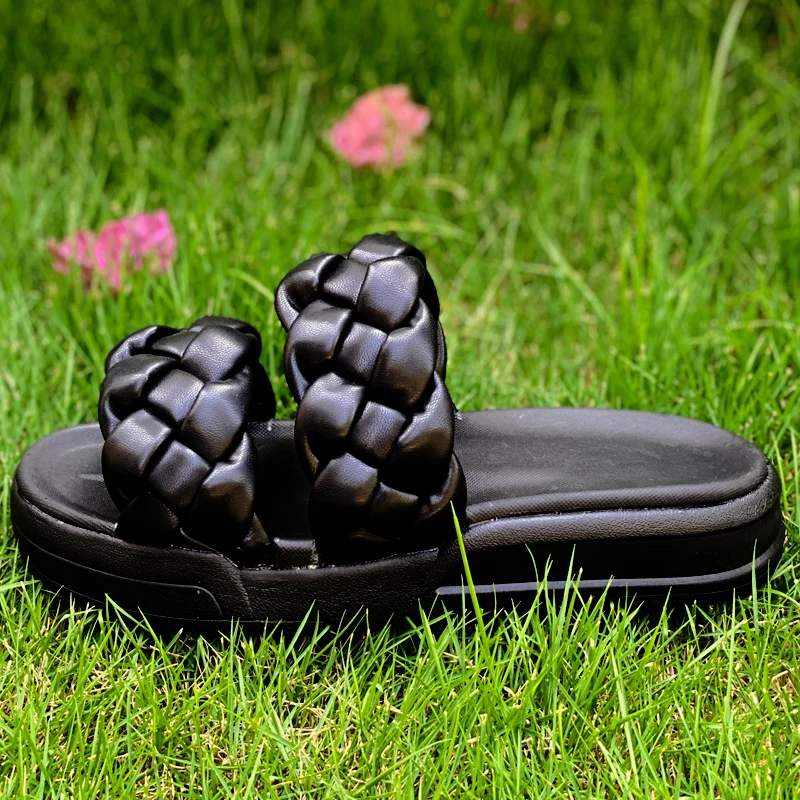 Fashionable summer slippers outdoor platform anti slip home herringbone slippers beach women's slippers sandals indoor and