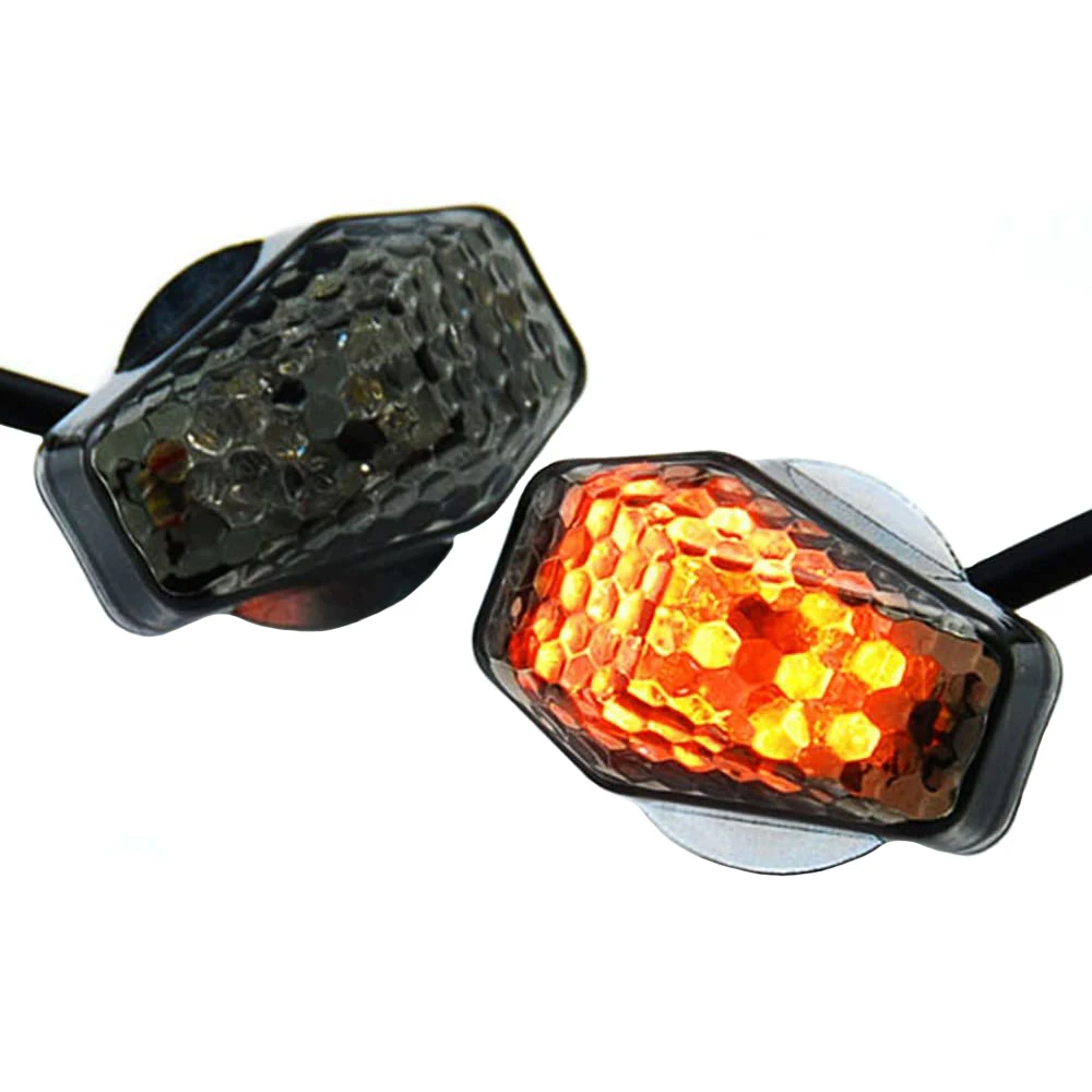 Motorcycle Bike LED Flush Mount Turn Signal Light Indicators Flasher Smoke Clear For Suzuki GSXR 750 1000 600 Bandit 600S 1200s