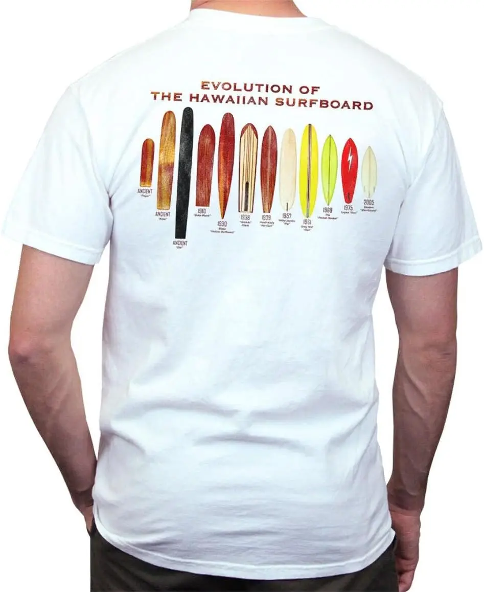 Evolution of The Surfboard Short Sleeve Comfortable Cotton T-Shirt