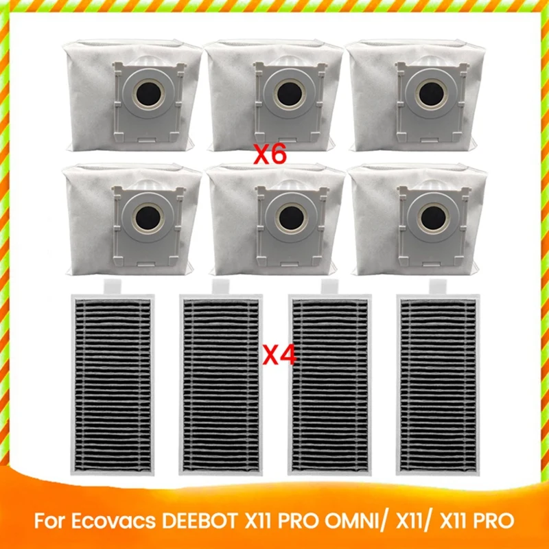 10PCS Dust Bag Hepa Filter for X11 Pro Omni/ X11 Pro/ X11 Robot Vacuum Cleaner Part-A009