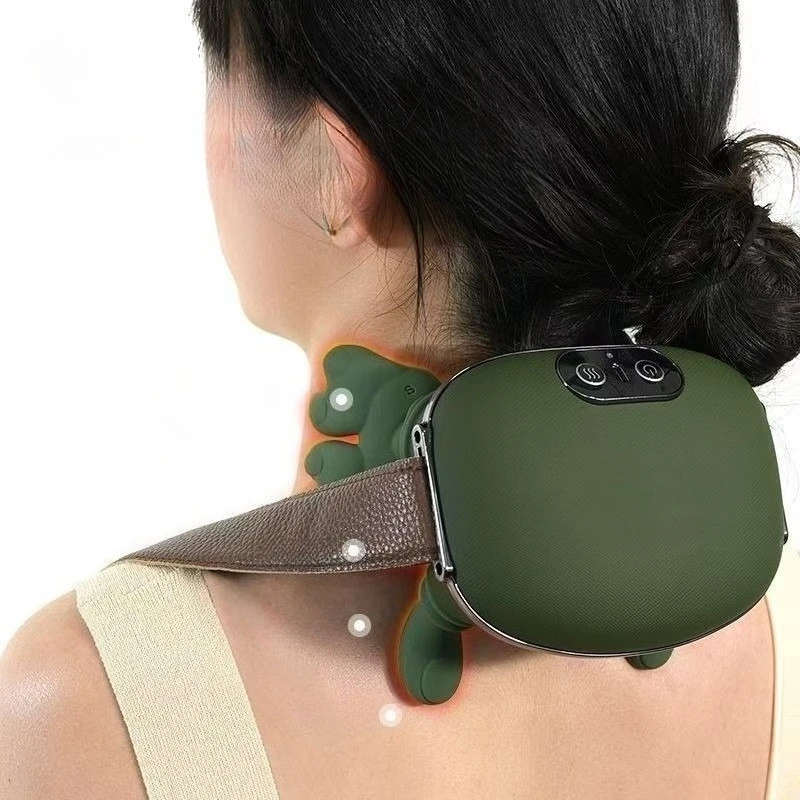 

Bionic Neck Shoulder Massager Heated Back Massagers Electric Kneading Muscles Massage Pillow Neck Waist Leg Body 3-Level Modes