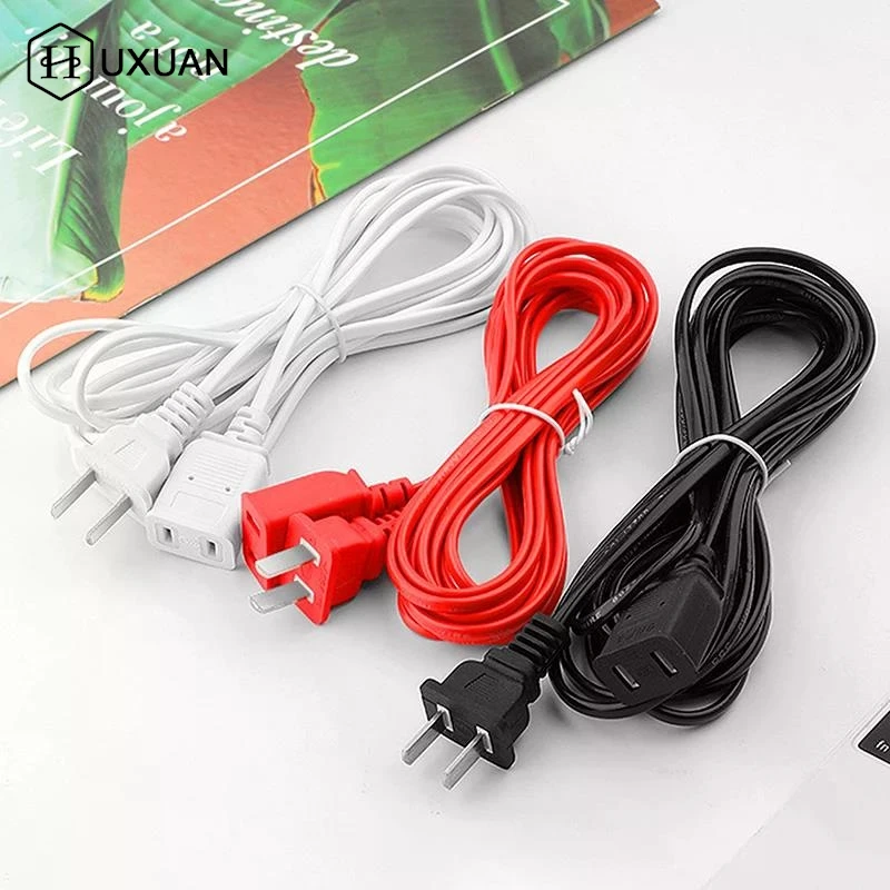 1.5/2/2.5/4.2/4/4.5/6m AC Power Cord Line With ON/OFF Switch Button Cables Wire Two-pin Plug Cable Extension Cords Adapter