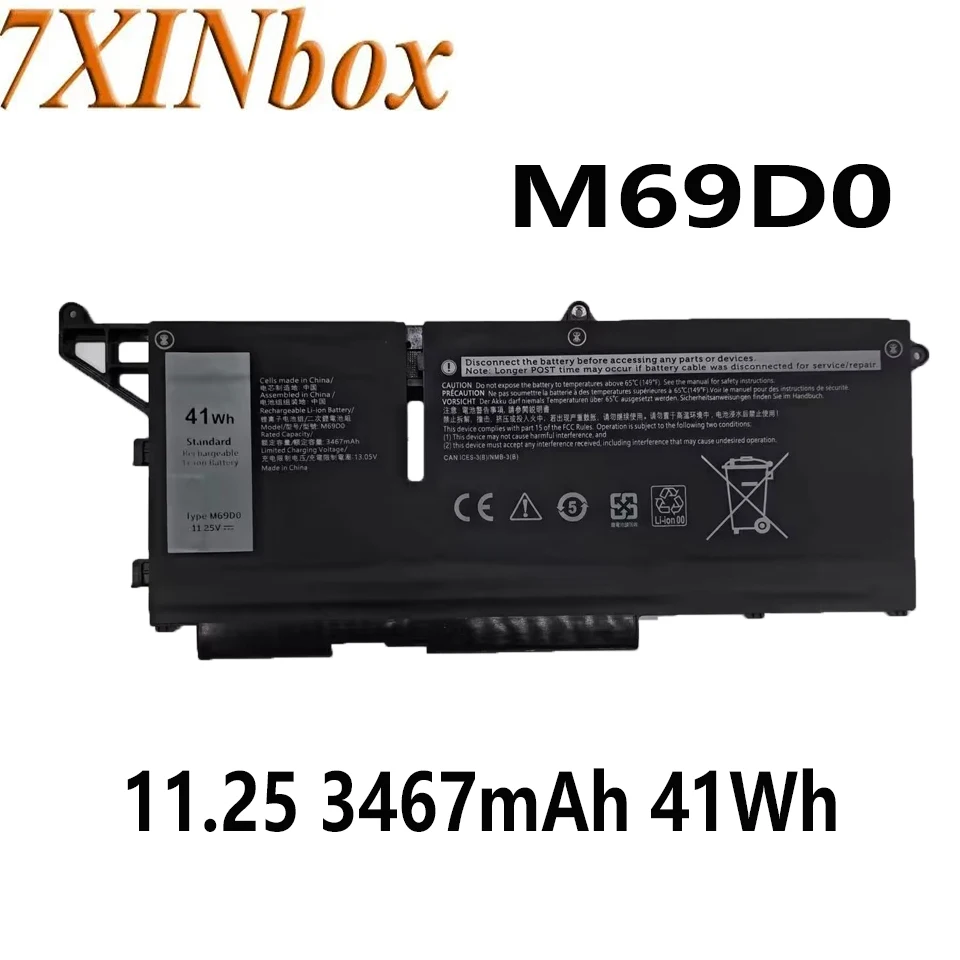 

7XINbox M69D0 11.25V 3467mAh 41Wh Battery for Dell 01VX5 293F1 404T8 8WRCR M69D0 Latitude 13 7330 Latitude 7330 Rugged Extreme