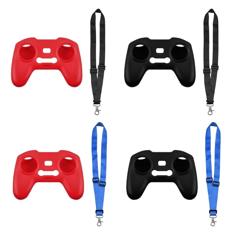 Nonslip UAV Controller Lanyard Neck Strap Easy Installation Silicone Case Sleeve Waterproof for FPV/Avata 2 Repair