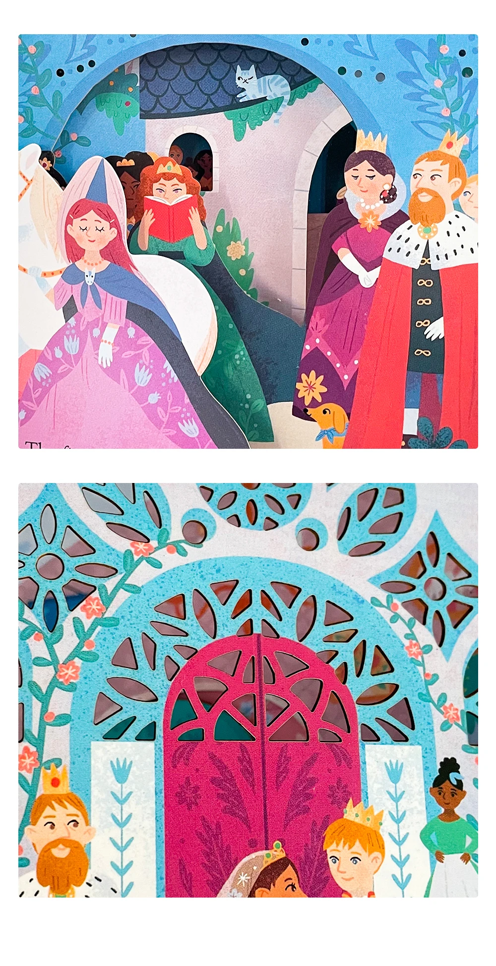 어스본 피프 인사이드 에이 페어리 테일 공주와 완두콩 교육용 영어 그림책 어린이용 3D 플랩 스토리북