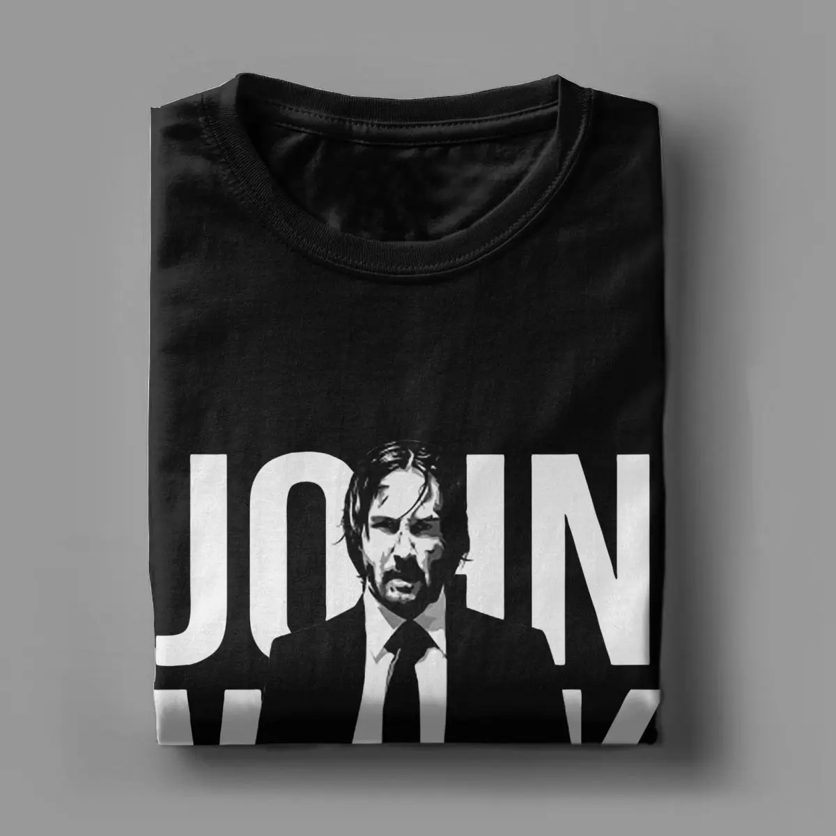 Vintage John Wick Movie T-Shirts Men Women Crew Neck Pure Cotton T Shirt Short Sleeve Tee Shirt 4XL 5XL Tops