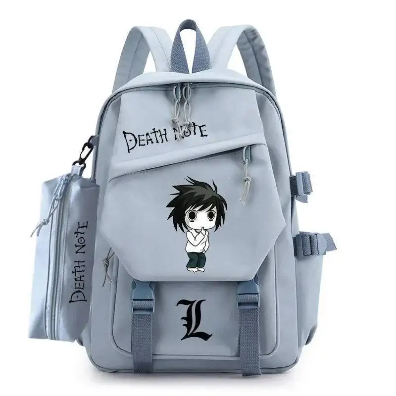 أنيمي لعبة الأزرق مذكرة الموت ديسو نوتو طالب المراهقين الحقائب المدرسية سعة كبيرة Mochilas حقائب الظهر للهدايا