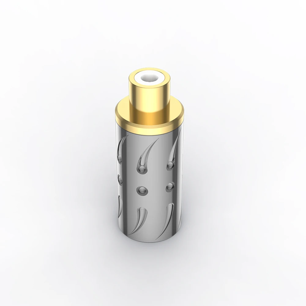 Viborg-conector hembra RCA chapado en oro de cobre puro, adaptador de Audio, 24K, VC303G