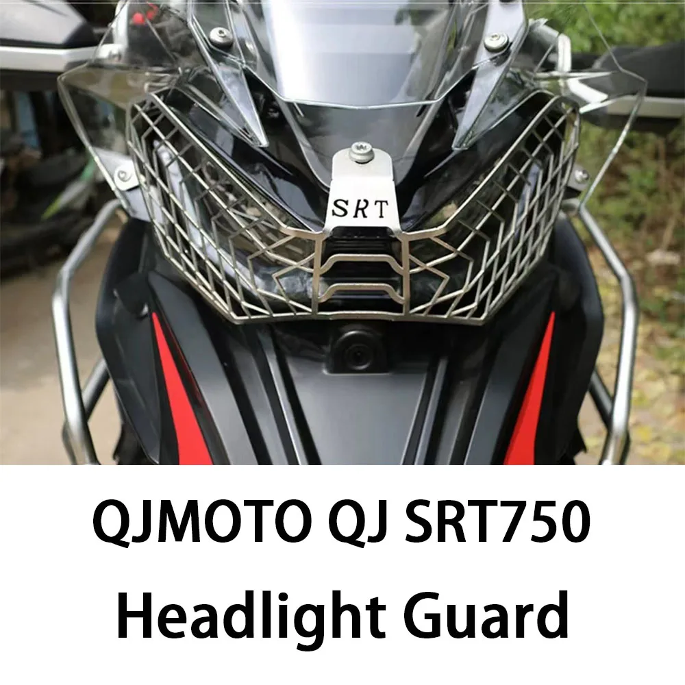 New For QJMOTO QJ SRT750 SRT750X 750SRT SRT 750X Motorcycle Headlight Head Light Guard Protector Cover Protection Grill Aluminum