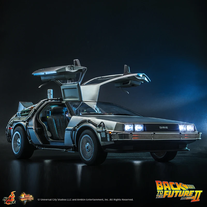 Hot Toys Ht Mms636 1/6 Back To The Future 2 Time Speed Car Time Car Martin Movable Movie Collection Car Model Toy Gift