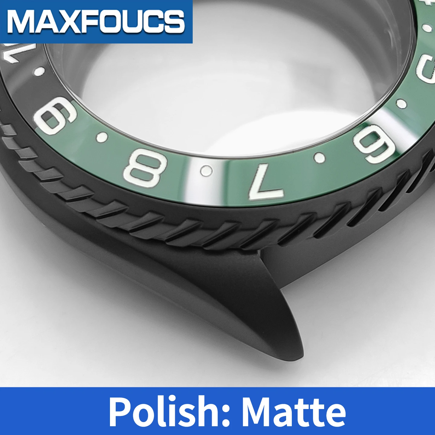 Turbine SKX 3.8 Uhrengehäuse-Set Schwarz Matt Passend für NH35/NH36/NH34 MOD Uhrengehäuse Teile Saphir-Einsatz Krone Kundenspezifisches Zubehör – Detail 6