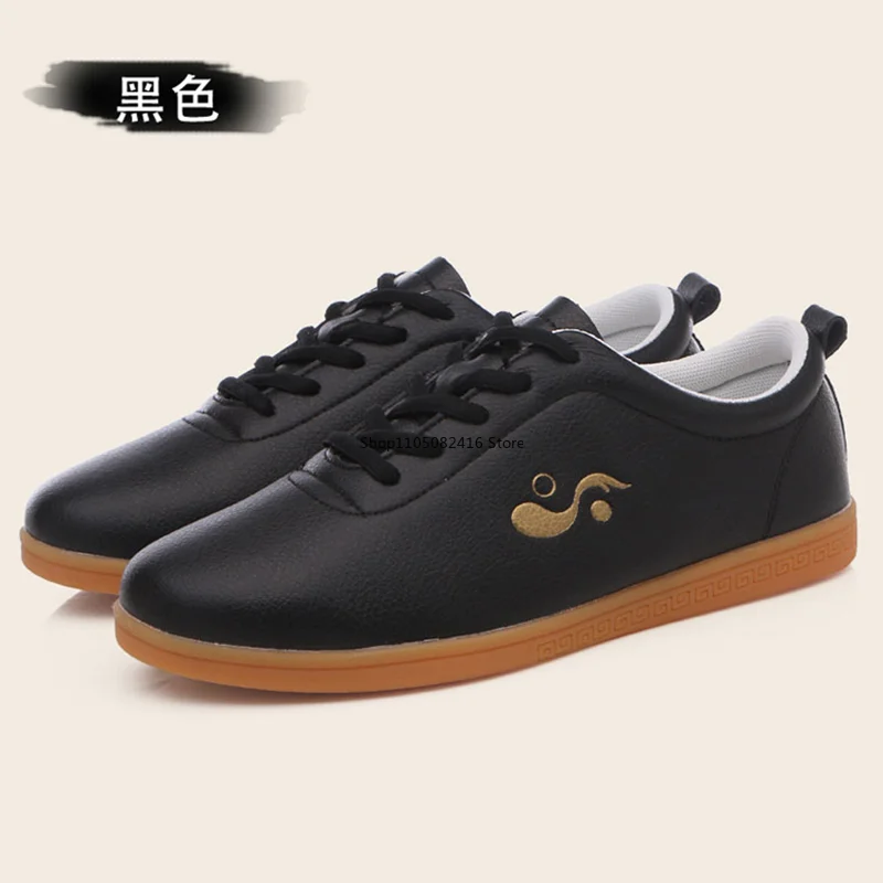 Kung Fu Tai Chi Shoes Martial Art Shoes Sneakers Soft Cowhide Breathable Comfortable