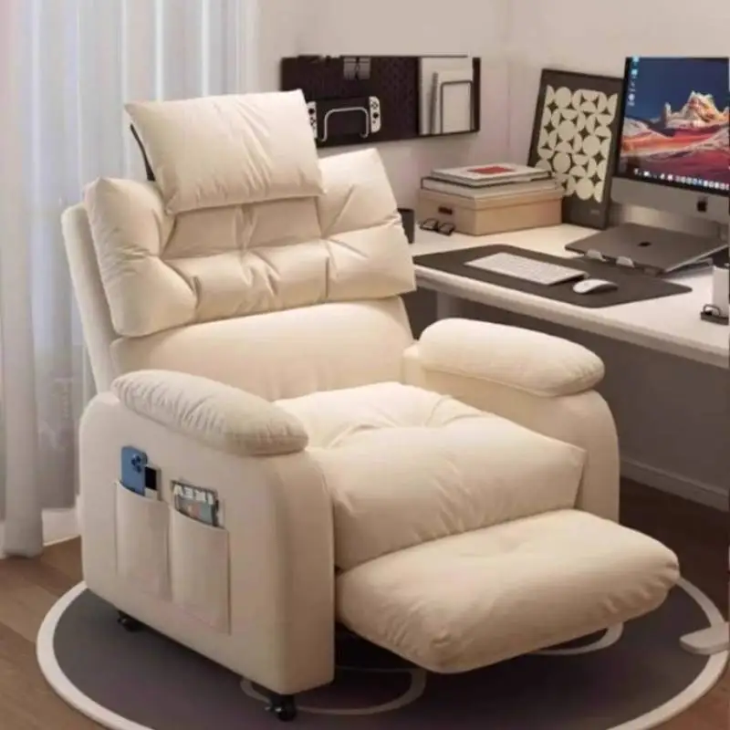 

Modern Luxury Office Chairs Adjustable Armrest Ergonomic Relaxing Office Chairs Designer White Sillas Para Escritorio Furniture