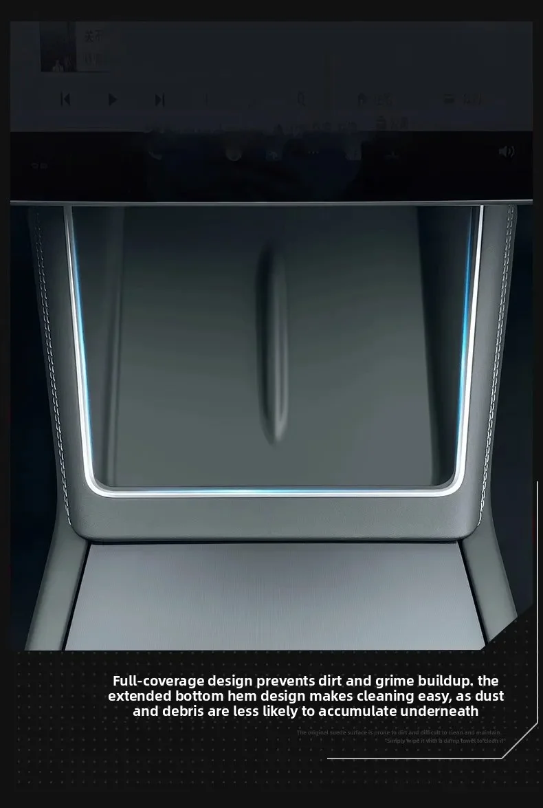 Für Tesla Model Y Juniper/Launch Model3 2024 2025 2026 Anti-Rutsch-Pad Kabelloses Ladepad Auto-Telefonhalterung Rutschfeste Matte Schutzmatte – Detail 8