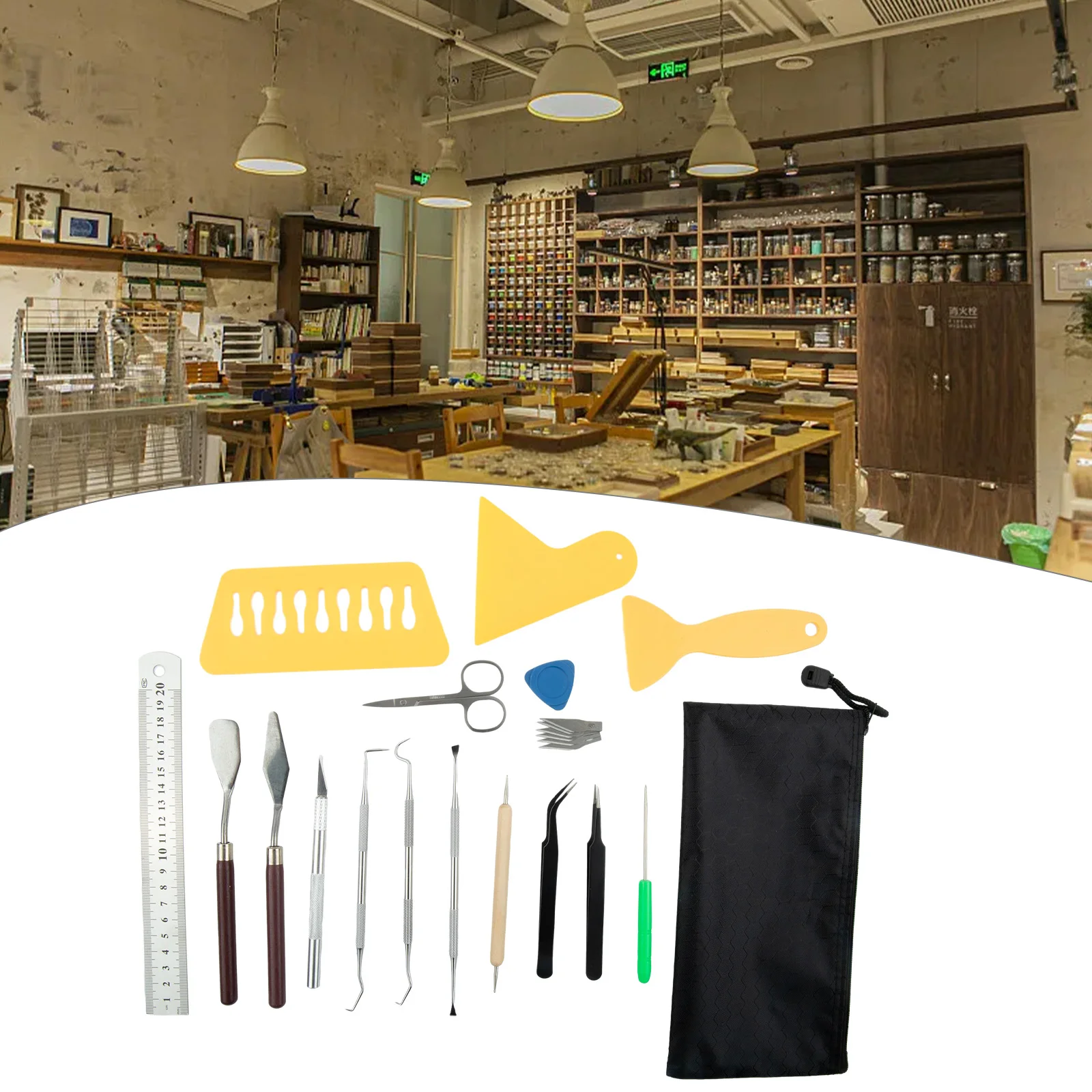 Weeding Tool Craft Tool Kit Basic Non Slip Vinyl Tool Accessories Lettering Kits Scraper Set Stainless Steel Tweezers Vinyl