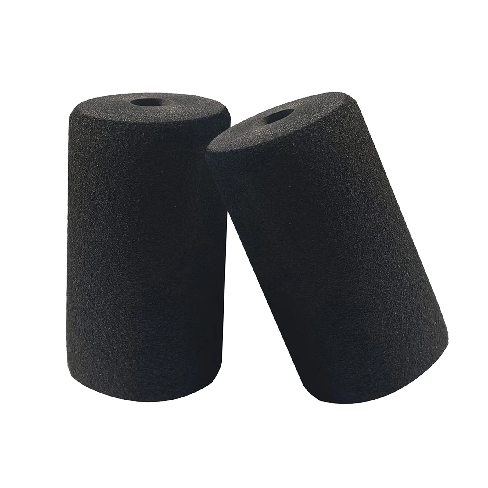 2PCS Fitness Foot Foam Pads Rollers Leg Extension For Weight Bench Home Bench & Gym Workout Machines Replacement Supplies Black