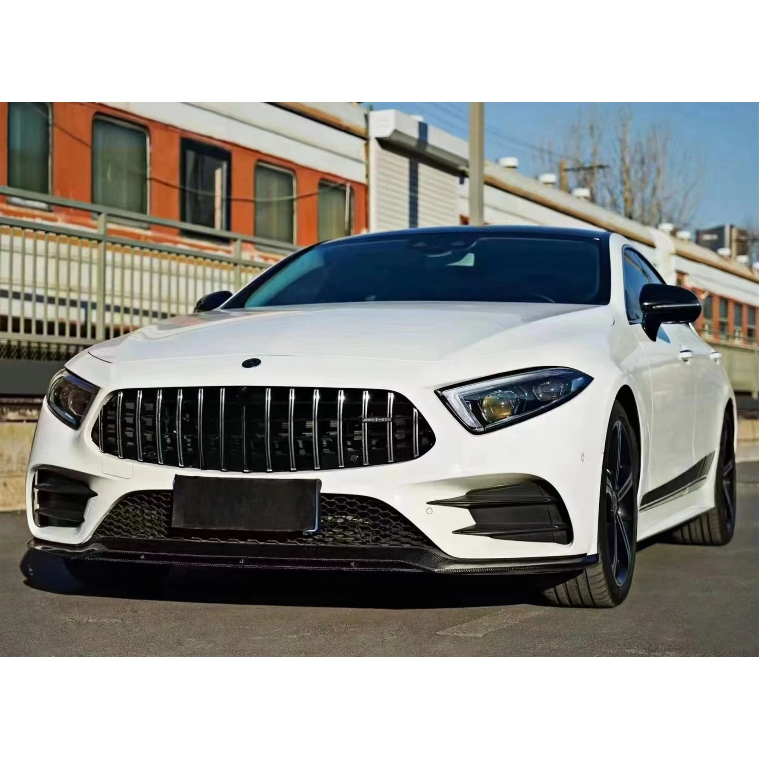 For Mercedes Benz W257 CLS Carbon Fiber Body Kits Front Lip Rear Lip Front Canards Side Skirt Rear Wing Upgrade Brand New Kits