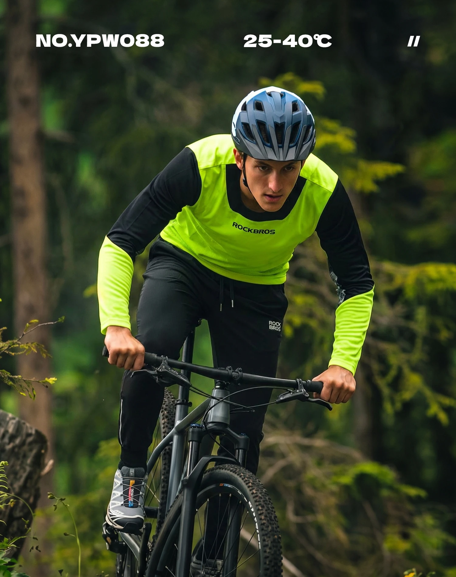 ROCKBROS Bicycle Jerseys Long Sleeves Pullover T-shirts Men Breathable XC Sports Tops MTB Road Bike Cycling Jackets Summer