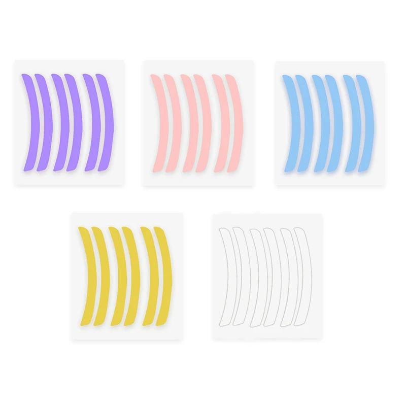 6 Pair Reusable Eyelash Lifting Silicone Stripe Extension Supplies Curler Pad Ribbon Lash Makeup Tools image 5