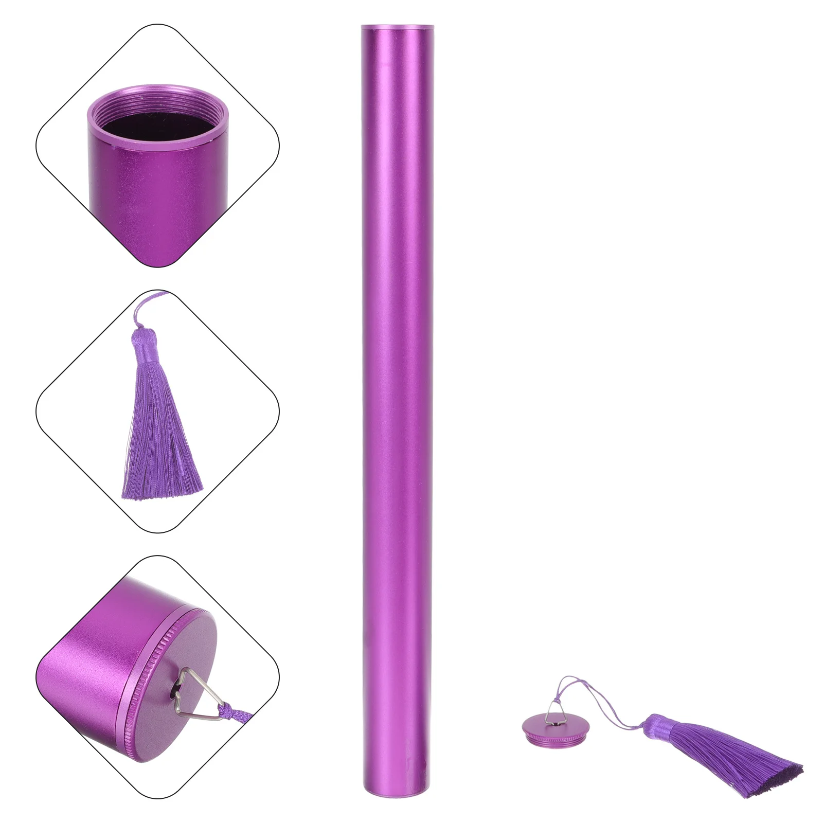 

Yangqin Dulcimer Storage Container Tube Portable Aluminum Alloy Case Durable Rotary Plug Protective Holder Instrument Storage